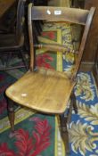 Three Oxford bar back dining chairs