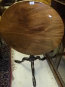 A mahogany tea table,