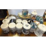 A large collection of Stilton jars, etc. to include Fortnum & Mason, a collection of Continental