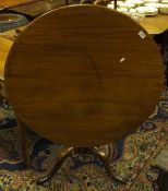 A mahogany tea table,