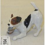 A Royal Doulton figure of a Terrier chewing a shoe, model No.