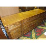 A modern teak sideboard,