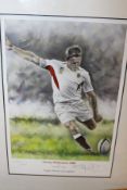 AFTER STEPHEN DOIG "Jonny Wilkinson OBE", limited edition colour print No'd 54/295,