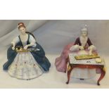 A Royal Doulton figurine "Hurdy Gurdy", model No. HN 2796 and Royal Doulton figurine "Dulcimer",