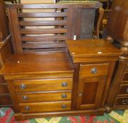 A modern reproduction changing chest,