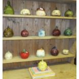 A collection of 16 Sylvac vegetable face pots and covers, to include horse radish, tomato, coleslaw,