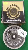 A Bruce & Walker "Expert" salmon fly fishing reel complete with boxed spare spool.