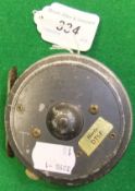 A Hardy "St. George" 3" diameter trout fly reel CONDITION REPORTS In very used condition with a