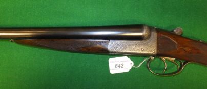 A W. Richards of Liverpool 12 bore shotgun, double barrel, side by side, box lock, ejector, 30"