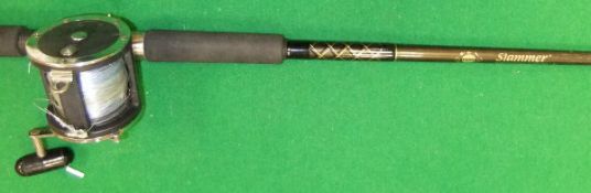 A Penn "Slammer" 6ft 6" 20lbs class boat rod,