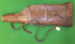 A leather leg o' mutton gun case