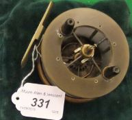 A Coxon Aerial 3" diameter four spoke centre pin fishing reel CONDITION REPORTS In used condition