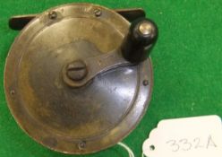 A Hardy 2¾" diameter crank wind reel with maker's name on winding crank CONDITION REPORTS In used