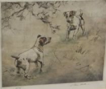 AFTER HENRY WILKINSON "Study of Two Terriers",