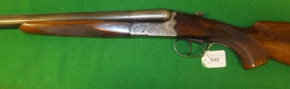 An Aramberri "Compact" 12 bore shotgun - live pigeon, double barrel, side by side, box lock,