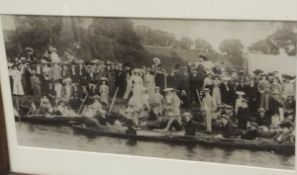 Three black and white photographic prints of The Henley Royal Regatta