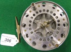 An "Aerial Style" 4½" diameter centre pin fishing reel