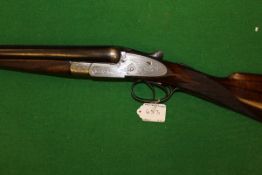 A Frank Garrett 16 bore shotgun, double barrel, side by side, side lock, ejector, 28" barrels (