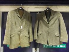 Two ladies tweed hacking jackets, together with a gentleman's tweed style Daks jacket CONDITION