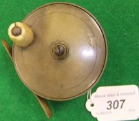 A C. Farlow 2¾" diameter plate wind reel CONDITION REPORTS Is in used condition with some general