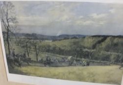 AFTER LIONEL EDWARDS "The North Warwickshire", colour print,