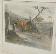AFTER J FERNELEY "Count Sandor's Exploits in Leicestershire", three colour engraved plates by E.