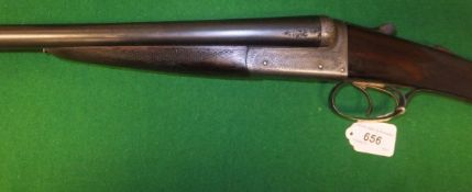 An Edwinson Green & Sons 12 bore shotgun, double barrels, side by side, box lock, ejector,