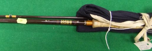 A Hardy Fibalite 8½ ft #7 two piece trout fly rod,