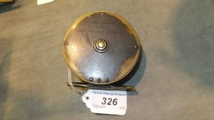 A C. Farlow 3" diameter plate wind trout reel CONDITION REPORTS Is in used condition with general