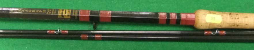 A Bruce & Walker "Hexagraph" 16 ft 6" salmon fly rod,