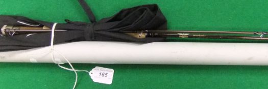 A Fenwick "Iron Feather" two piece carbon fibre trout fly rod,