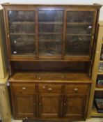 A stained pine dresser,