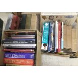 Three boxes of various books, mainly on the subject of art and antiques,