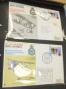 A box containing various first day covers and other stamps, stamp books,