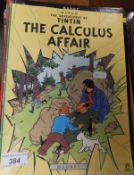 A collection of 22 HERGÉ "Tintin" books