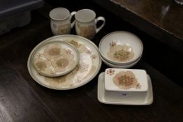 A Denby "Poppy" design dinner service