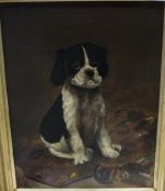 RUBE "Puppy amongst paints", oil on canvas,