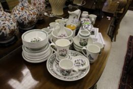 A collection of Portmeirion "Botanic Garden" dinner and tea wares