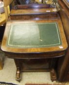 A Victorian walnut davenport desk,
