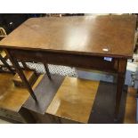 A 19th Century mahogany hall table on square tapered legs