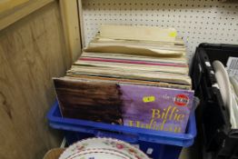 A box of assorted LPs to include Billie Holliday,