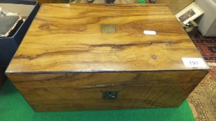 A 19th Century walnut writing slope,