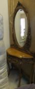 A modern American Louis XV style console table and mirror