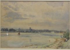 E L VAN SOMEREN "Chelsea Reach" and "Woodbridge Haven", watercolours,