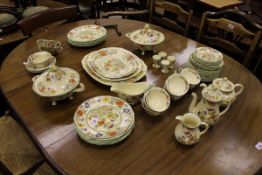 A collection of Mason's Patent Ironstone china dinner and tea wares (approx 60 pieces)