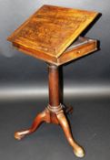 A George III mahogany reading table,