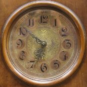 A late 19th Century German walnut cased long case clock,