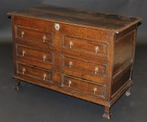 An 18th Century oak mule chest,