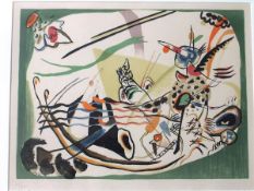 AFTER WASSILY KANDINSKY (1866-1944) "Entwurf zu grüner Rand" (Study for green border",