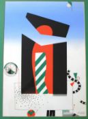 20TH CENTURY CONTINENTAL SCHOOL "Composition in green, white,